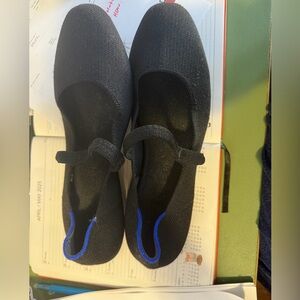 Rothy's Black Flats Mary Jane’s.